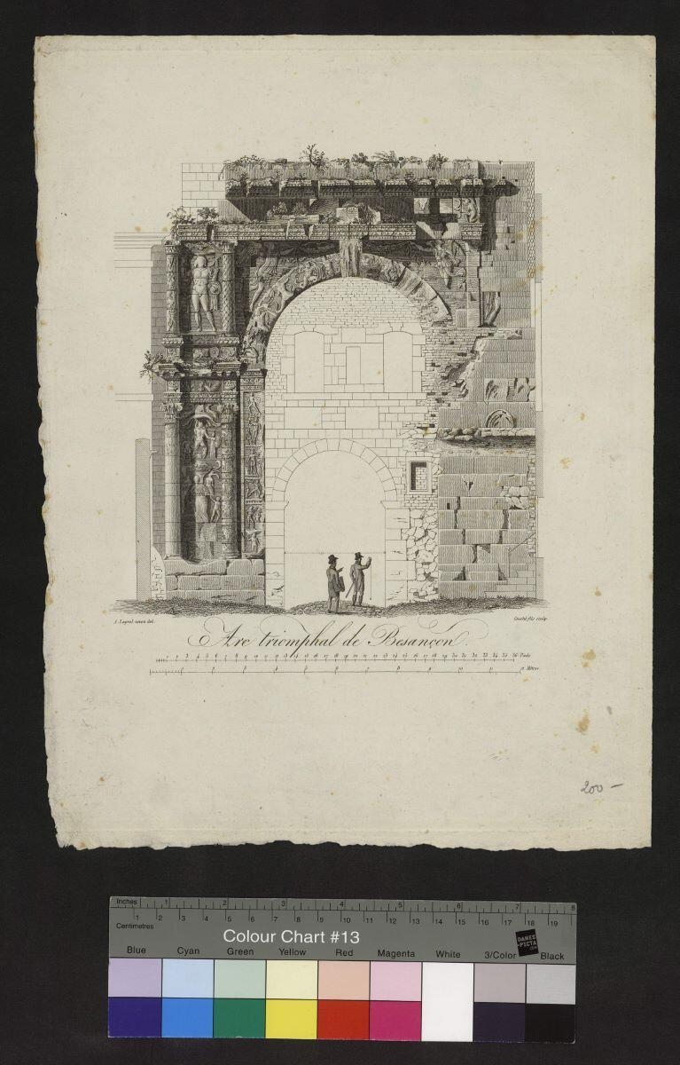 Arc triomphal de Besançon, François-Louis Couché, 1825 vers