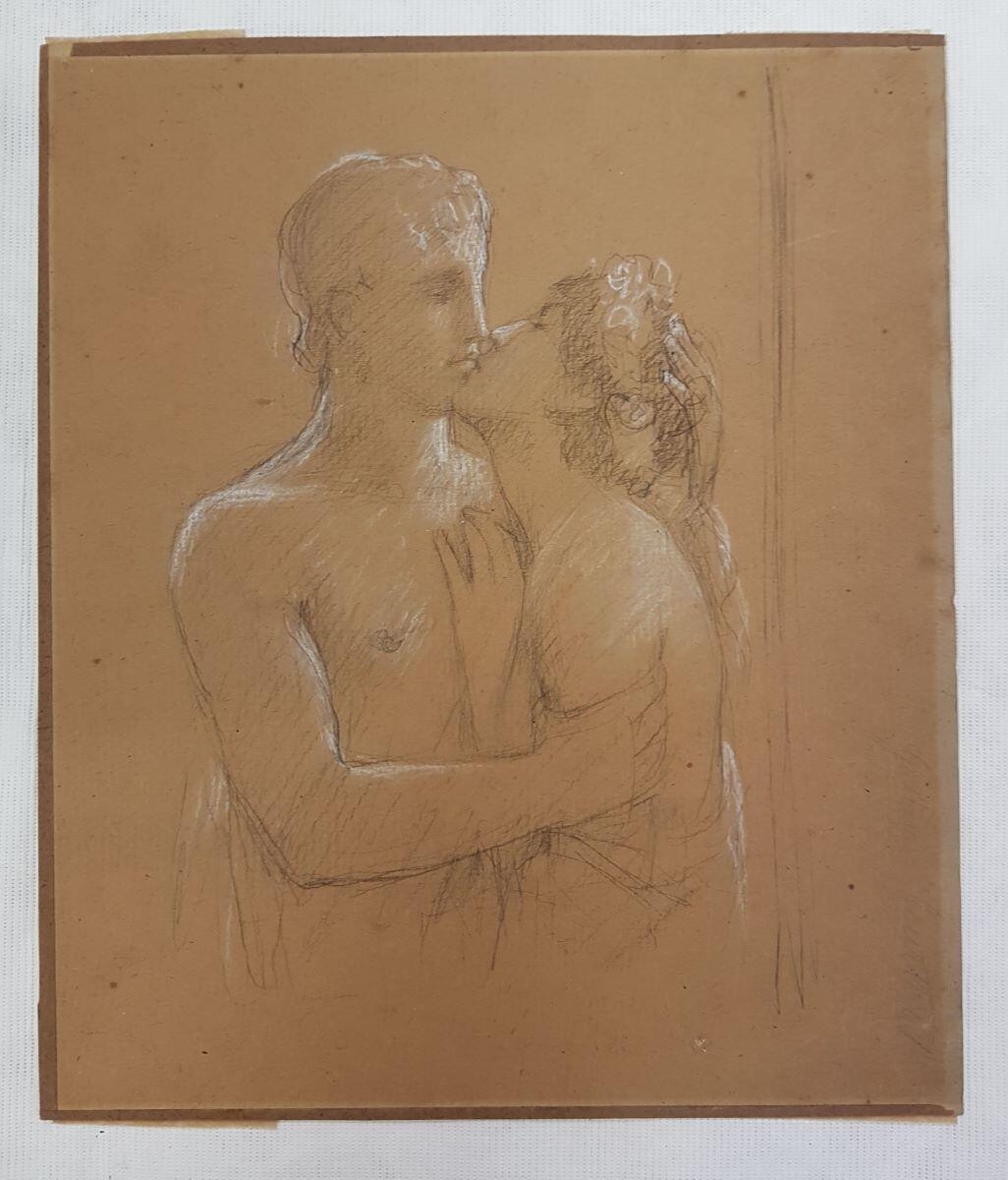 Le Baiser, Gustave Courtois, 1899 vers