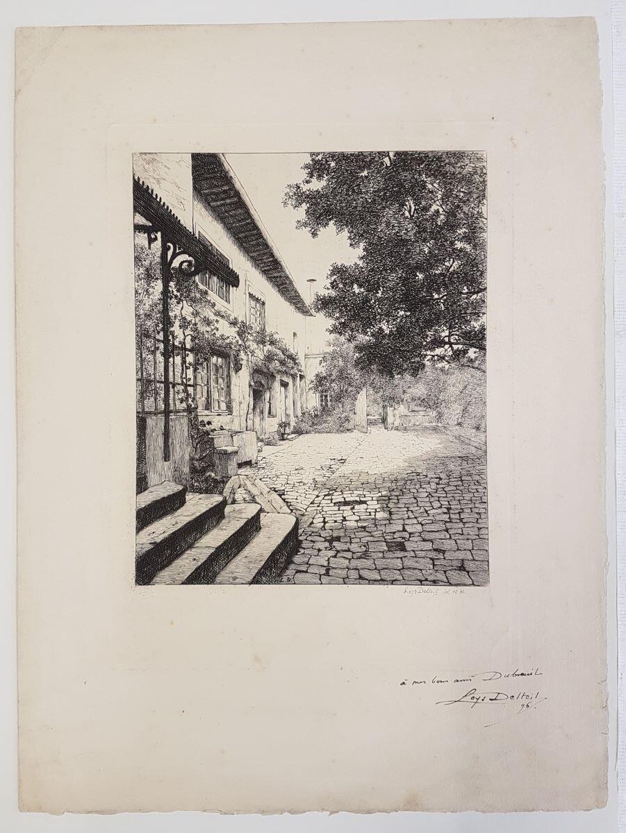 Cour pavée, Löys Delteil, 1896