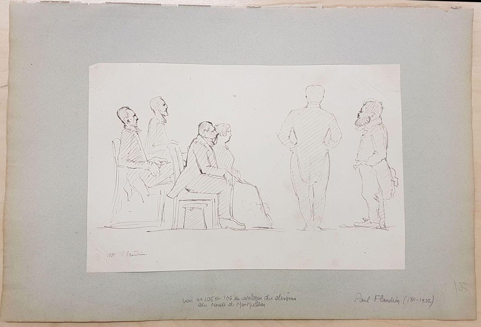 Assemblée, Paul Flandrin, 1859