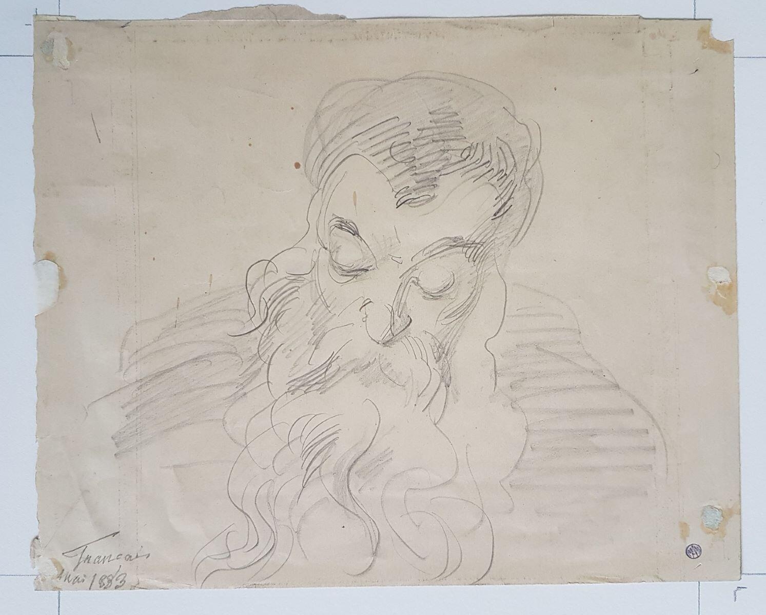 Portrait de Meissonnier, Louis Français, 1883