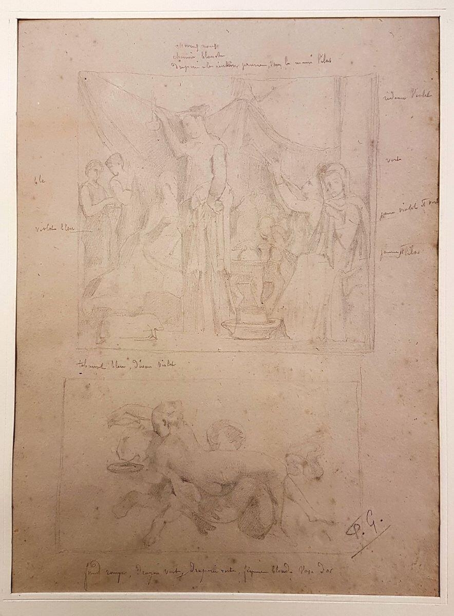 Deux scènes antiques, Félix Henri Giacomotti, 19e siècle