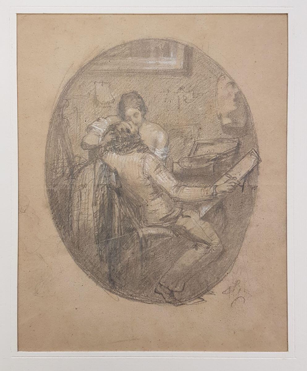 Un artiste et son amante, Félix Henri Giacomotti, 19e siècle