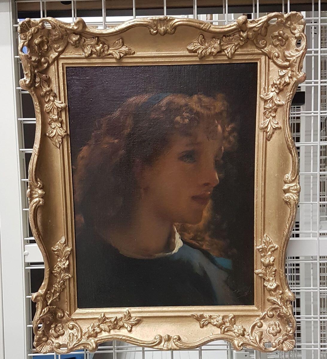 Portrait de jeune femme, Félix Henri Giacomotti, 19e siècle
