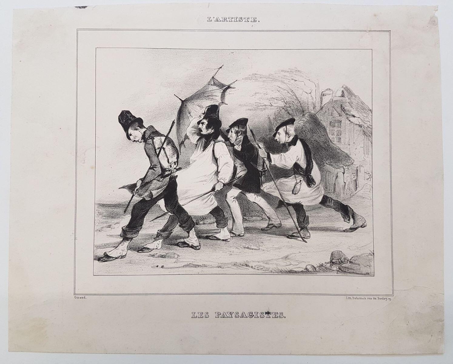 Les Paysagistes, Pierre François Eugène Giraud, 1833