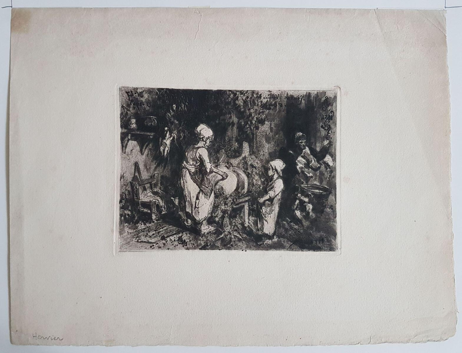 La femme au potiron, Adolphe Hervier, 1854