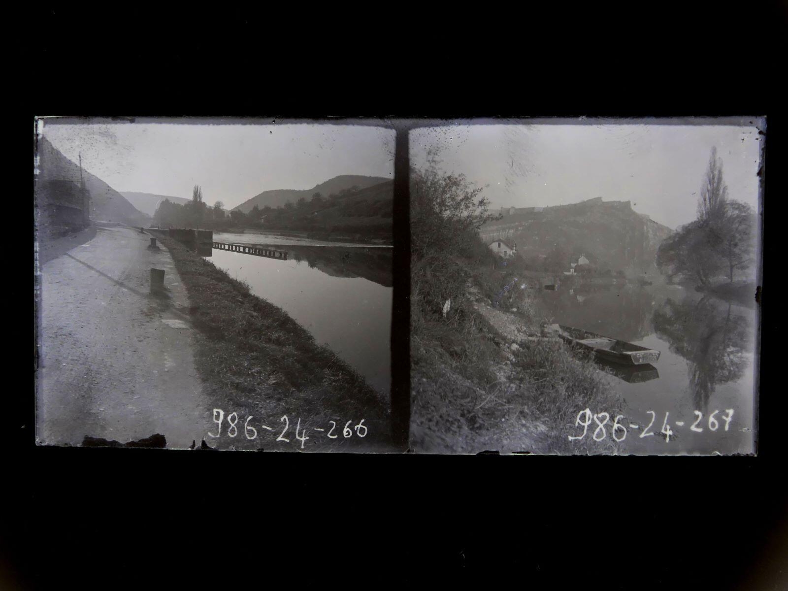 Bords du Doubs à Besançon, Léon Tirode, 4e quart 19e siècle, 1ère moitié 20e siècle