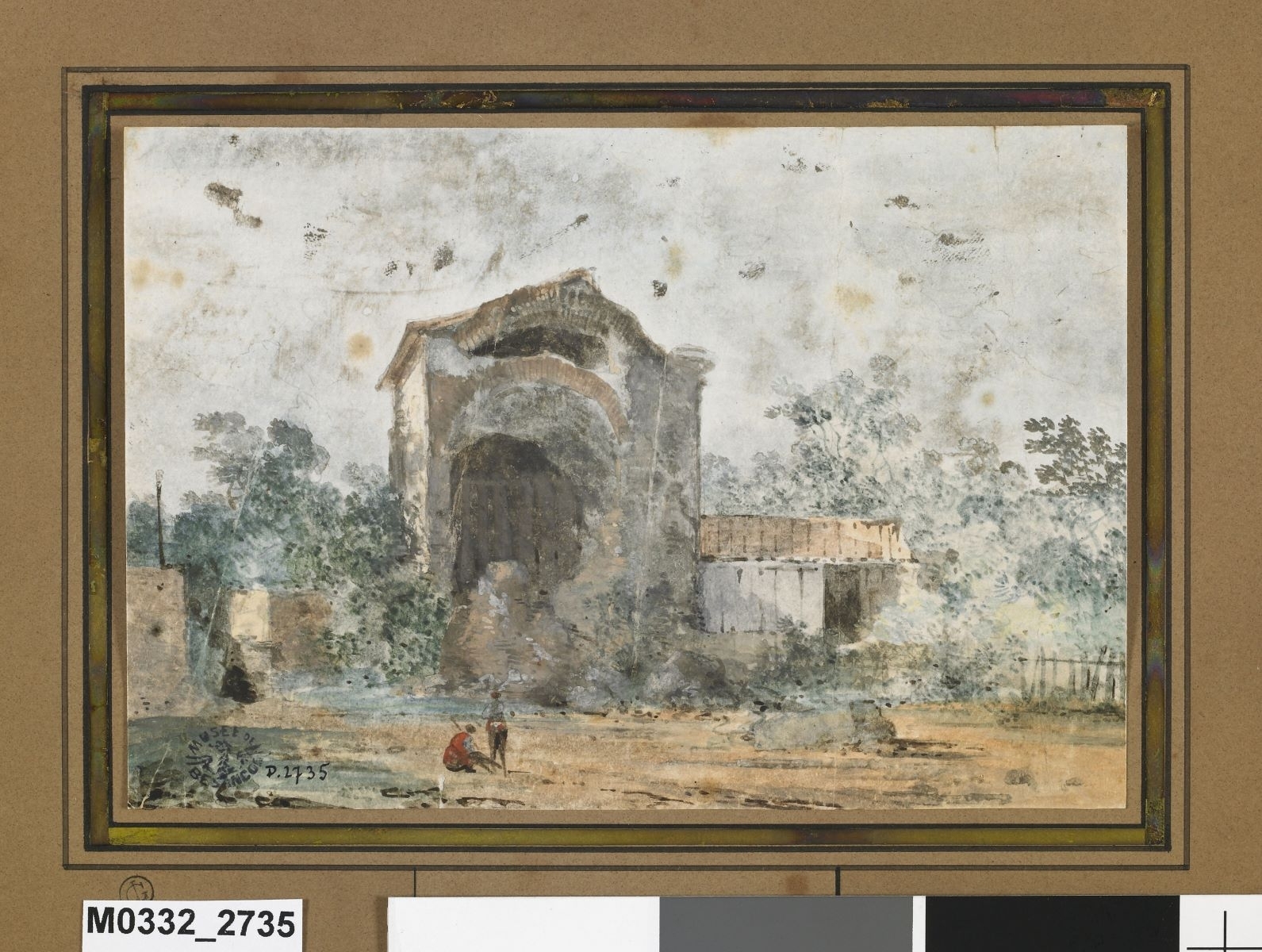 Abside d'une église en ruine, Louis-Gabriel Moreau, 2e moitié 18e siècle