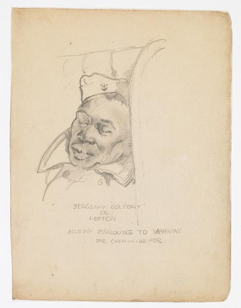 Sergent 'Golport' or Lofton, Albert Alexander Smith, 1918