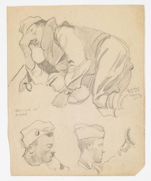 Getting in a nap, Albert Alexander Smith, 1918