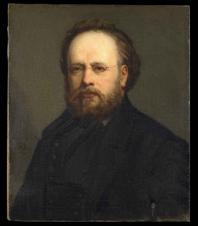 Portrait de Pierre Joseph Proudhon, Amédée Bourson, 1865