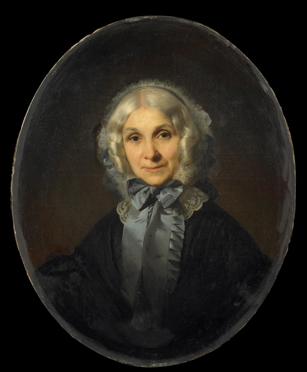 Portrait de la mère du peintre Fanart, Édouard Baille, 19e siècle
