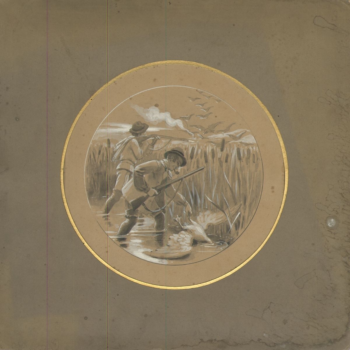 Décor de boîte de montre (titre factice), ETABLISSEMENTS FRAINIER, 1900 vers