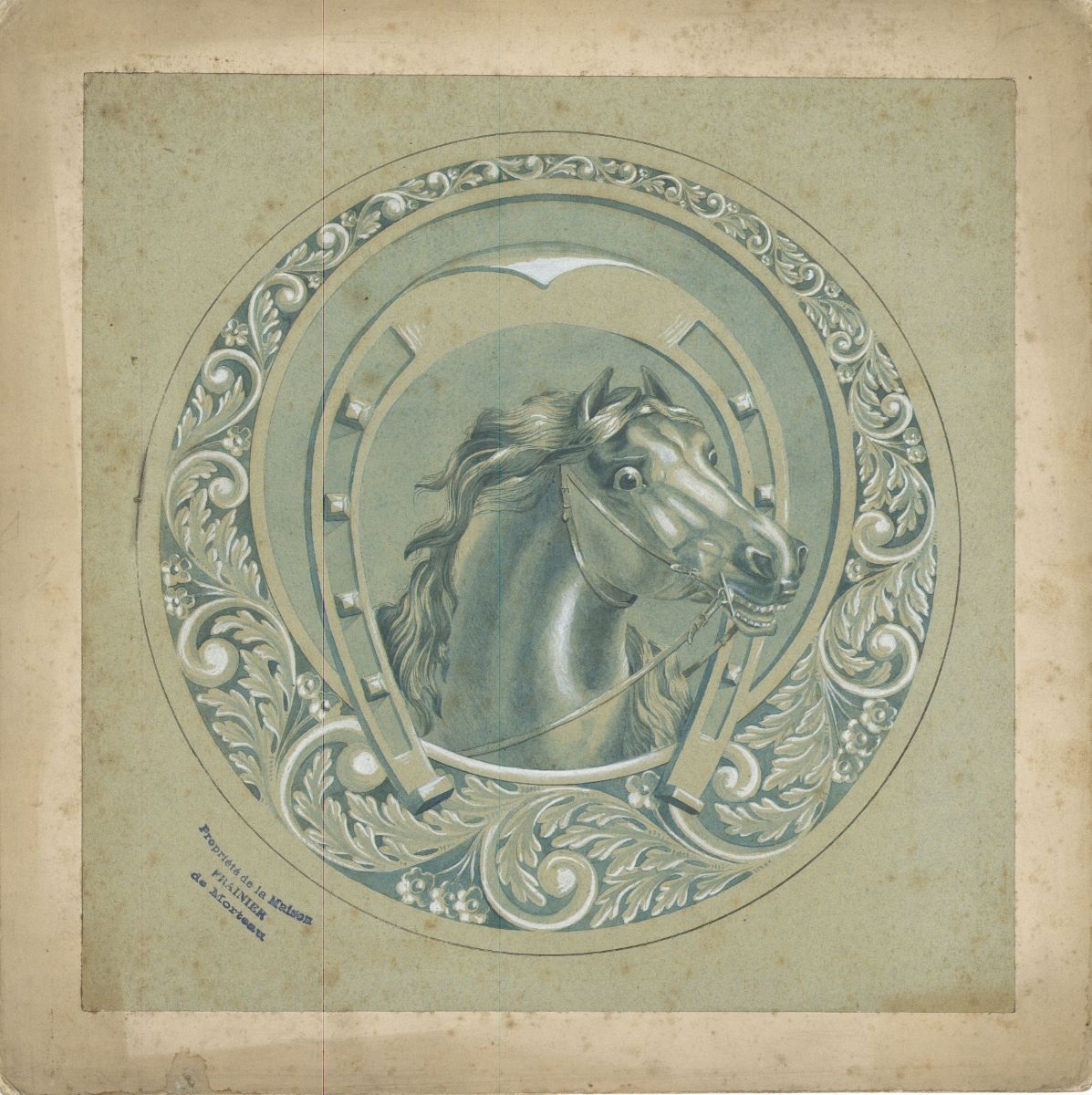 Décor de boîte de montre (titre factice), ETABLISSEMENTS FRAINIER, 1900 vers