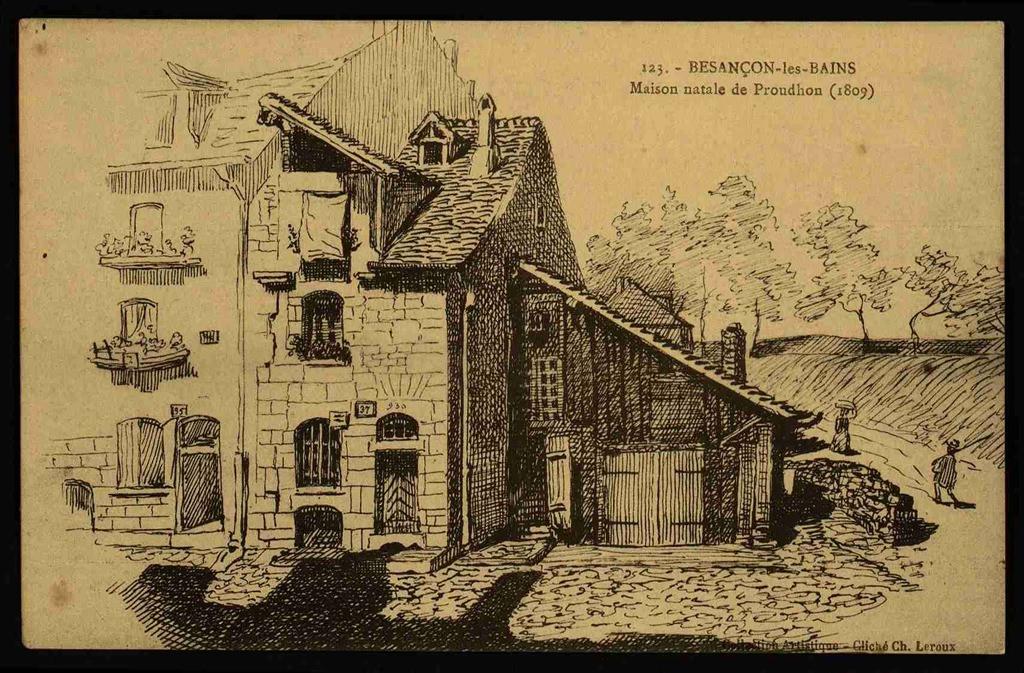 BESANÇON-les-Bains - Maison natale de Proudhon (1809)_0