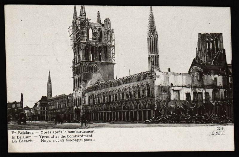 En Belgique. Ypres après le bombardemant_0