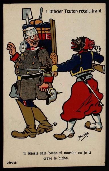 L'officier Teuton récalcitrant / Ti Missie sale boche ti marche ou je ti crève le bidon_0