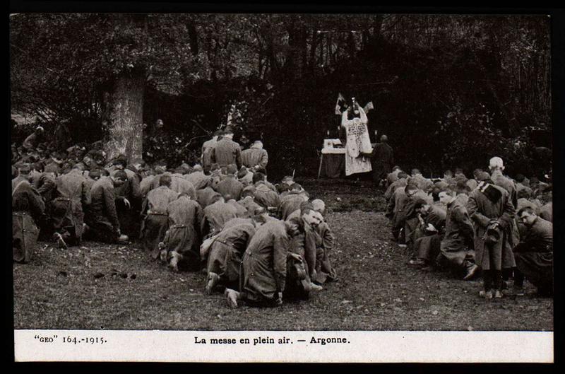 1915 La messe en plein air - Argonne_0