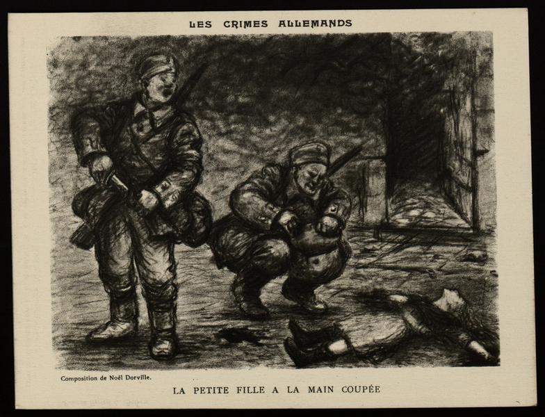 LES CRIMES ALLEMANDS / LA PETITE FILLE A LA MAIN COUPEE_0