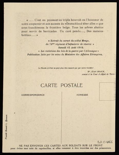 LES CRIMES ALLEMANDS / LE CURE PENDU DANS SON EGLISE DETRUITE_0