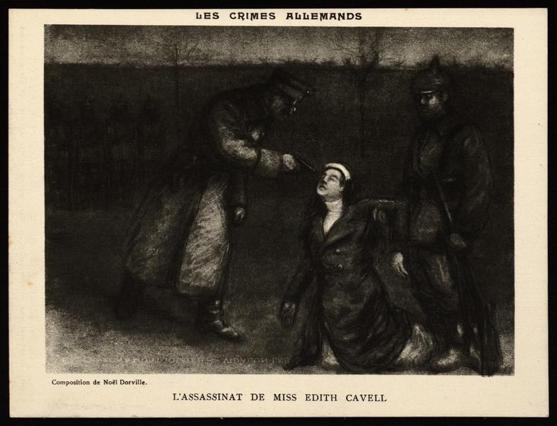 LES CRIMES ALLEMANDS / L'ASSASSINAT DE MISS EDITH CAVELL_0