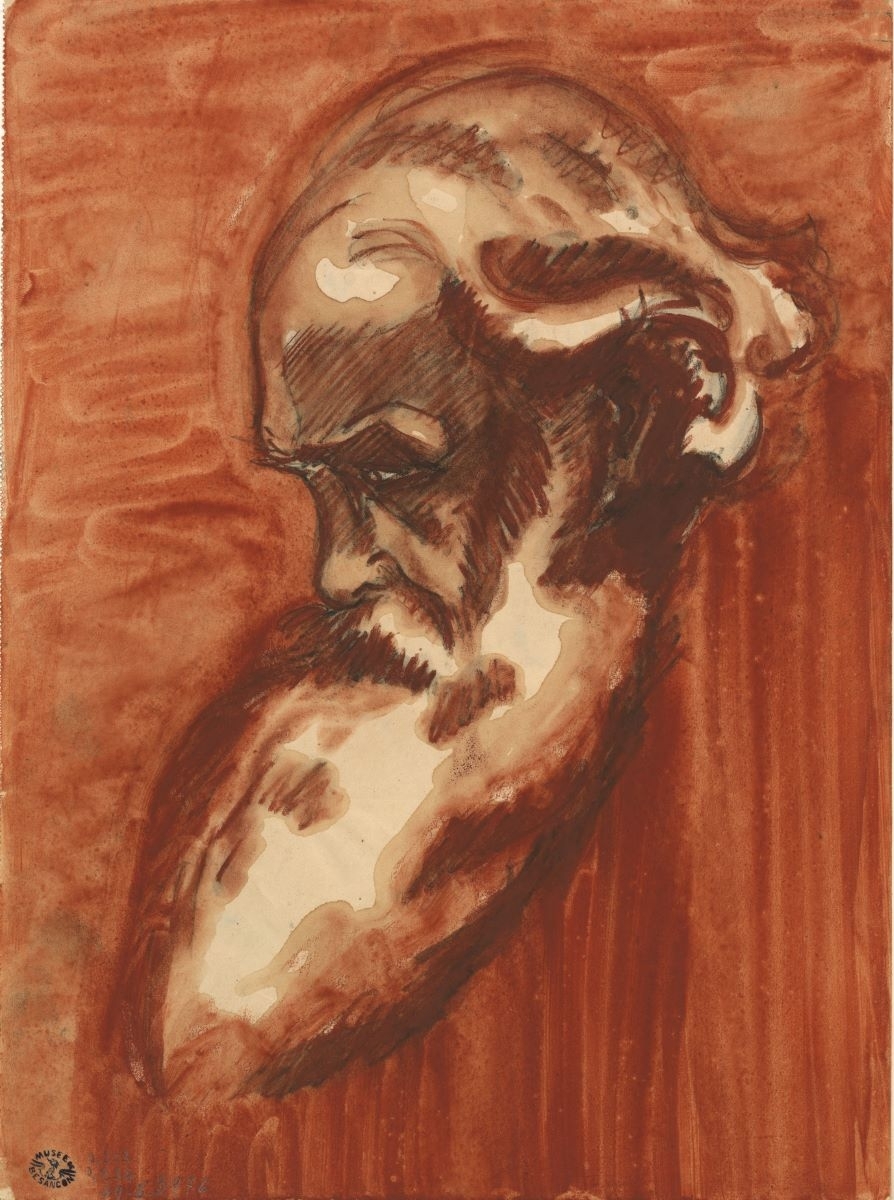 Tête de vieillard (titre factice), Marcel Prunier, 1924