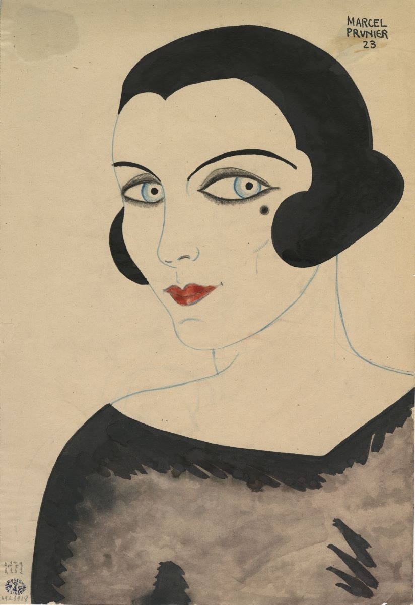 Portrait d'une femme (titre factice), Marcel Prunier, 1923