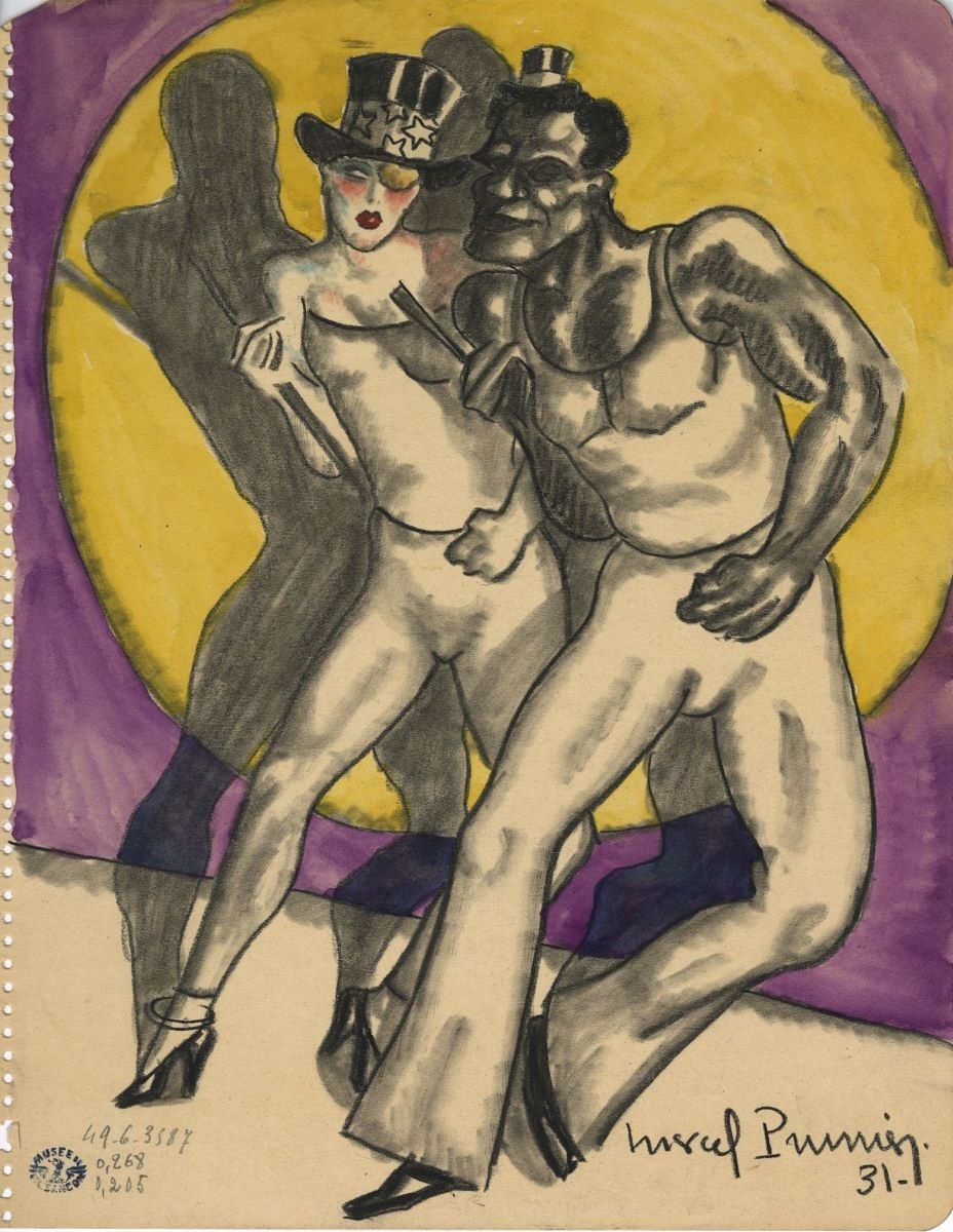 Couple de danseurs professionnels (titre factice), Marcel Prunier, 1931