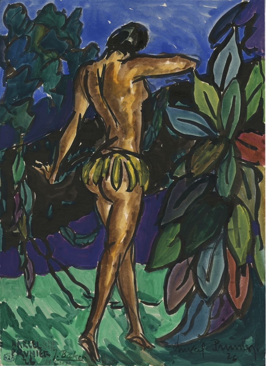 Joséphine Baker dans un décor de fleurs (titre factice), Marcel Prunier, 1926
