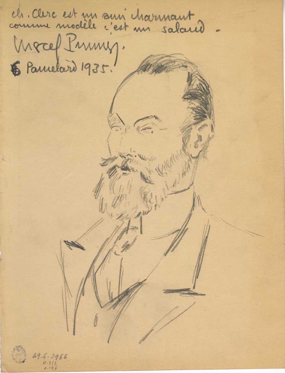 Portrait de Charles Clerc (titre factice), Marcel Prunier, 1935