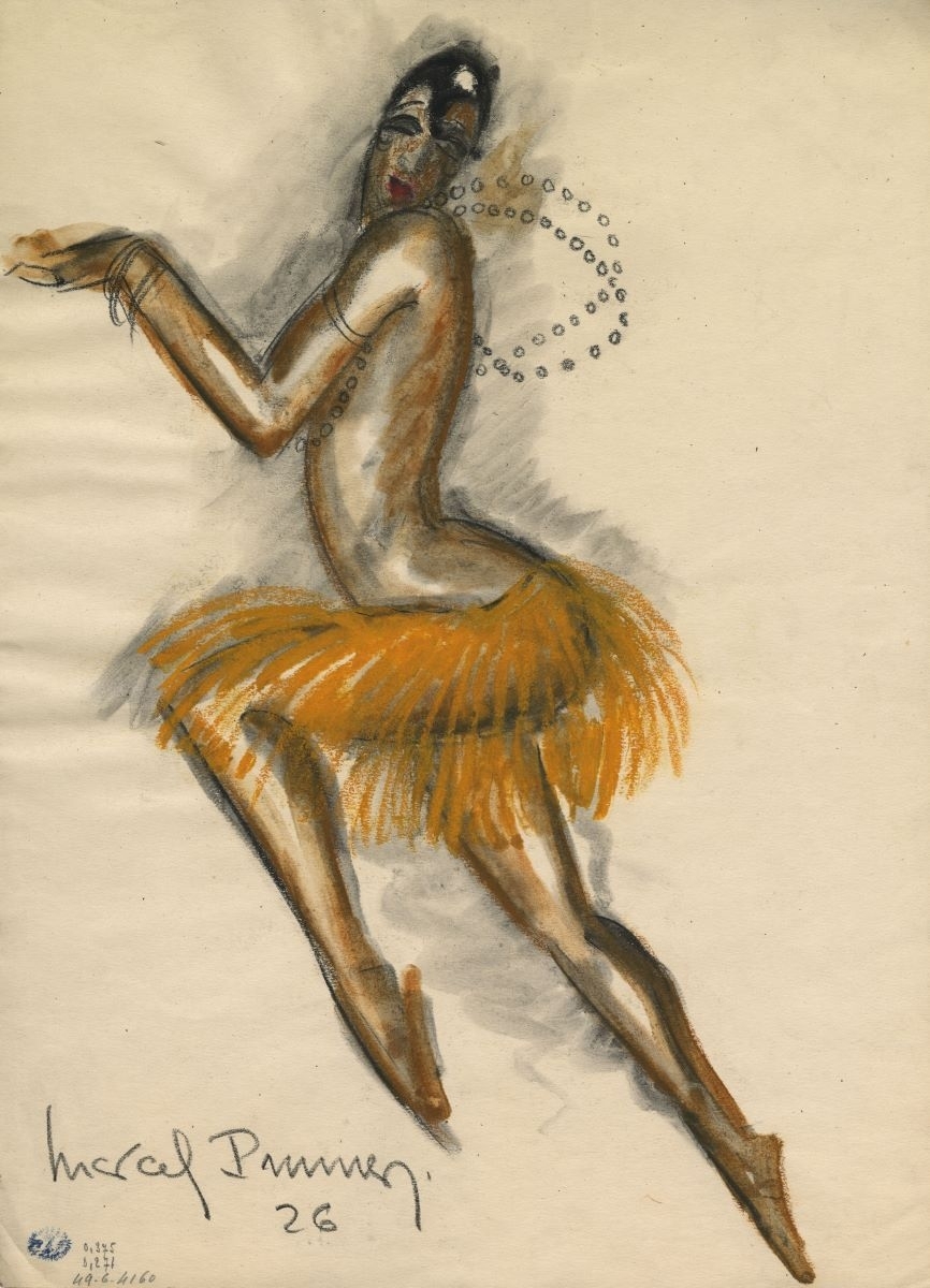 Joséphine Baker dansant (titre factice), Marcel Prunier, 1926