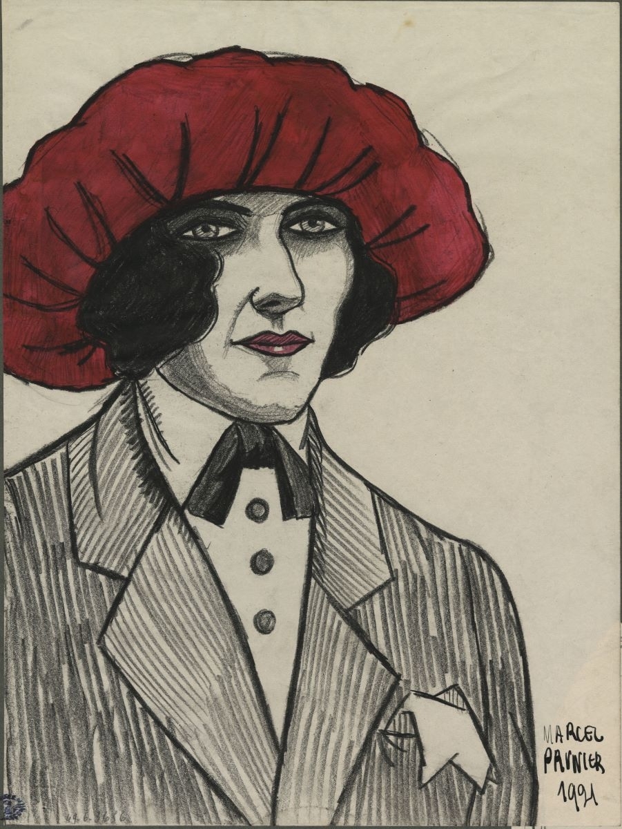 Portrait d'une femme, Marcel Prunier, 1921