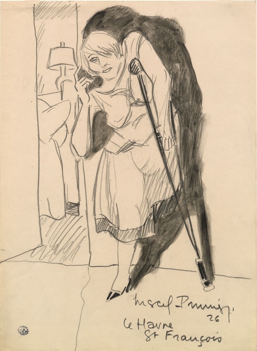 Une femme unijambiste (titre factice), Marcel Prunier, 1926