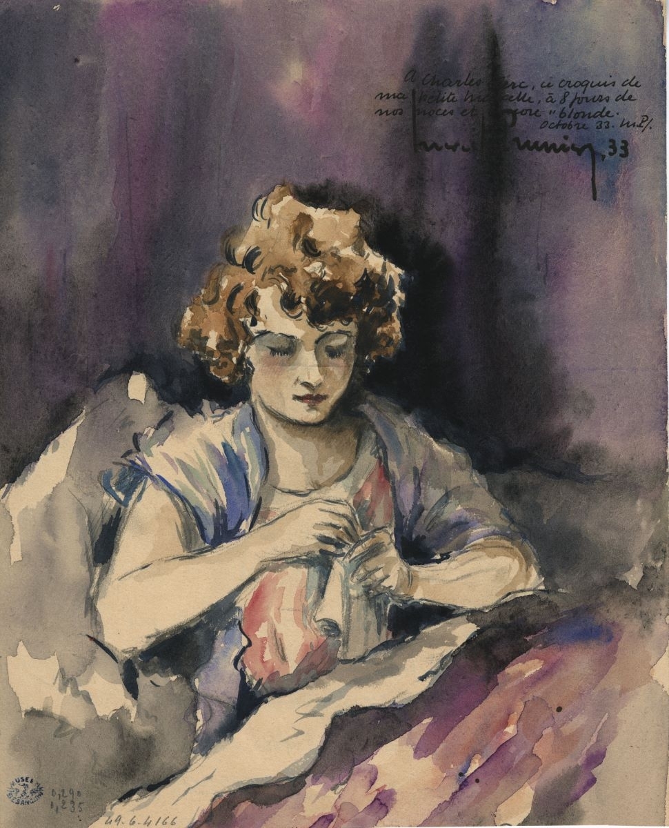 Portrait de Marcelle Prunier, femme de l'artiste (titre factice), Marcel Prunier, 1933