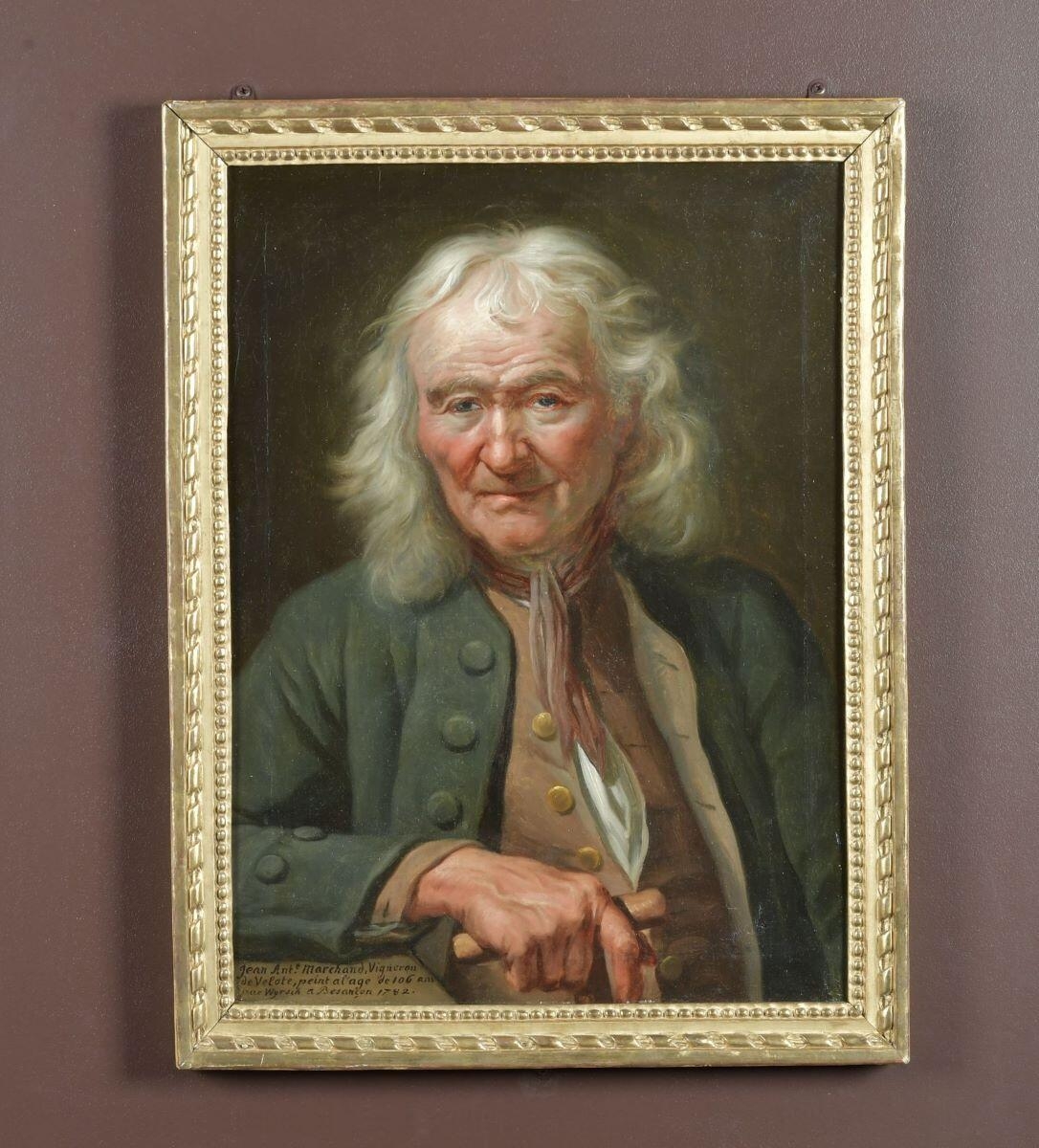 Portrait de Jean-Antoine Marchand, vigneron, Johann Melchior Wyrsch, 1782