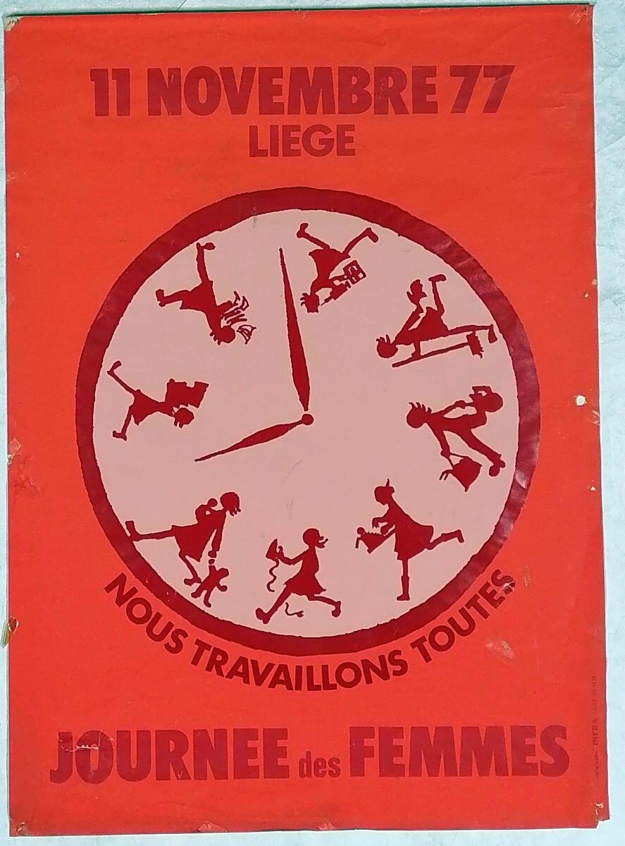 11 NOVEMBRE 77/ LIEGE NOUS TRAVAILLONS TOUTES/ JOURNEE des FEMMES_0