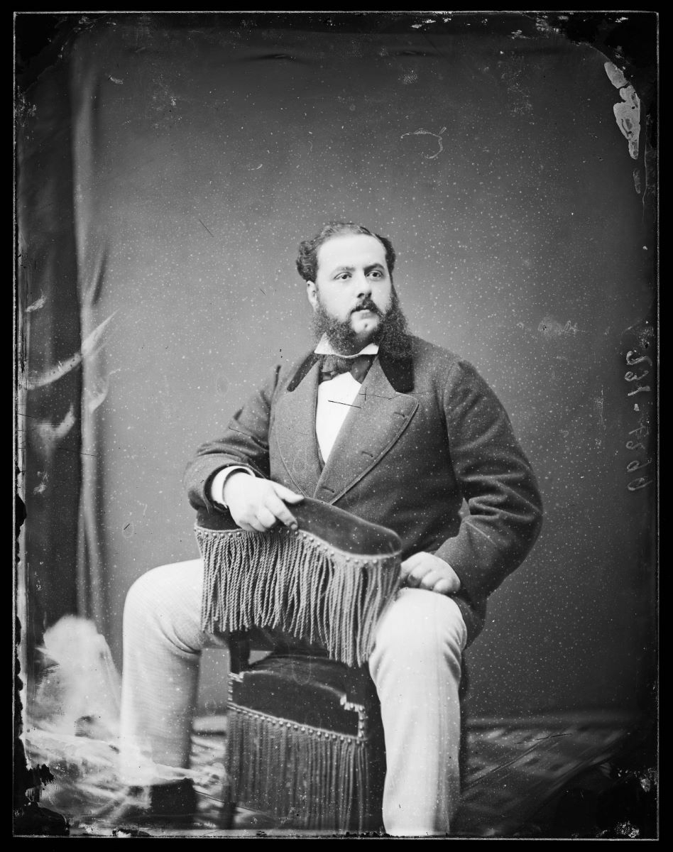 Portrait d'un homme, Alfred Boname, 1870-1885