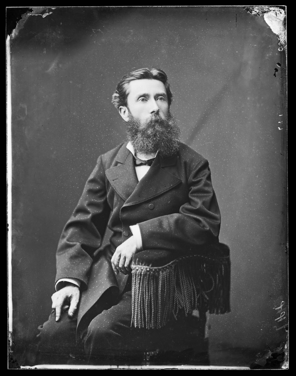 Portrait d'un homme barbu, Alfred Boname, 1870-1885