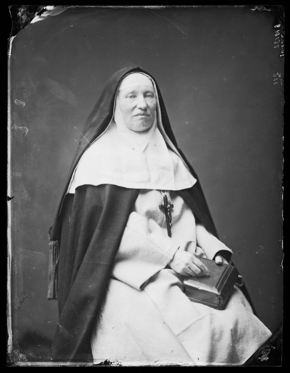 Portrait d'une religieuse, Alfred Boname, 1870-1885
