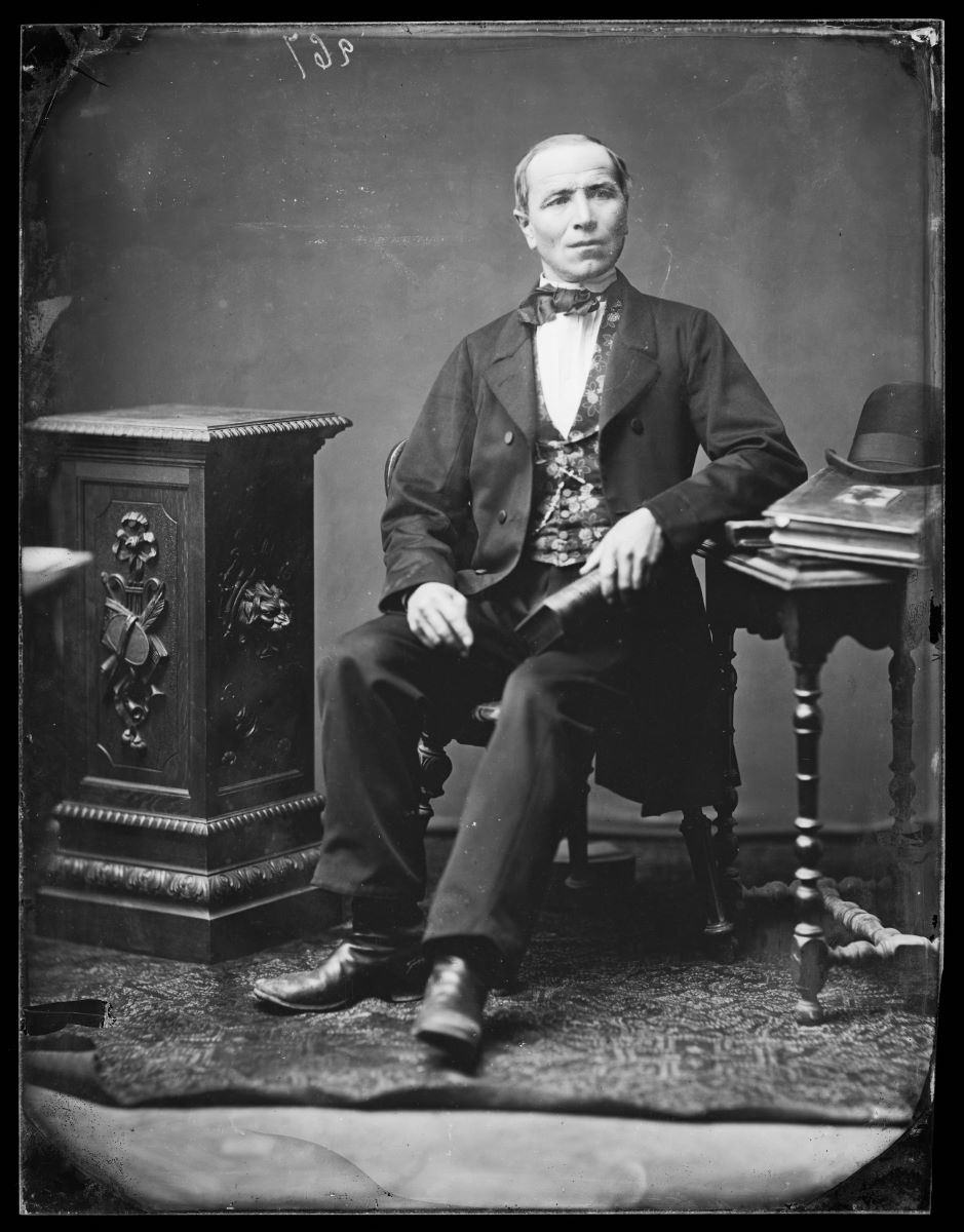 Portrait d'un homme, Alfred Boname, 1870-1885