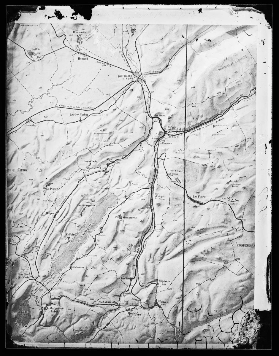 Carte topographique, Alfred Boname, 1870-1885