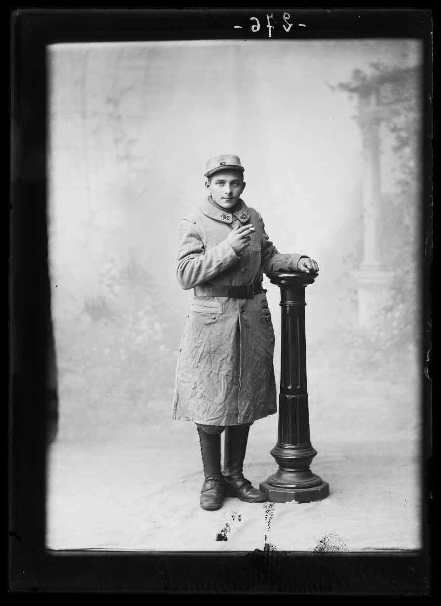 Portrait d'un militaire, Studio Meusy, 1917 après