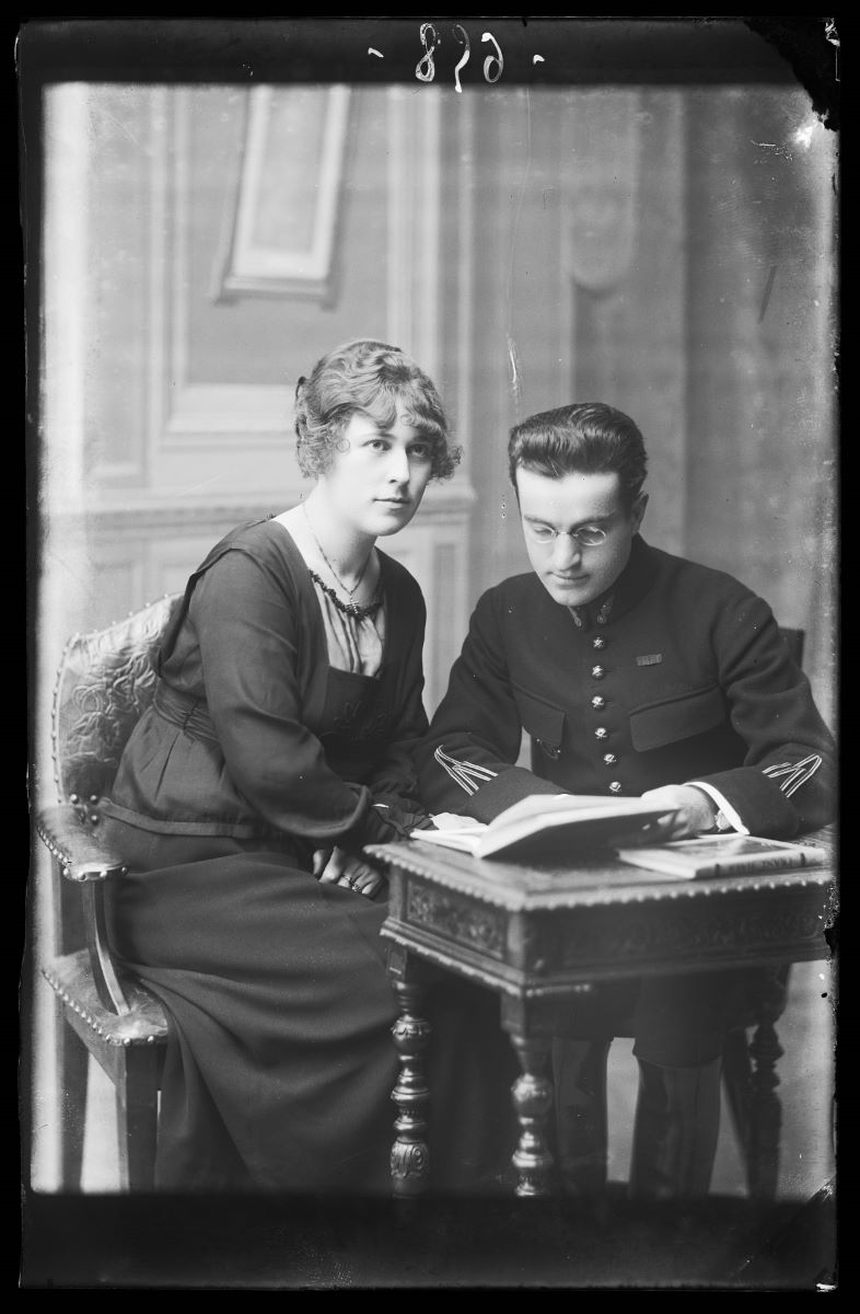 Portrait d'un couple, Studio Meusy, 1917 après
