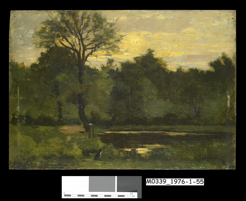 La mare aux grenouilles, Hector Hanoteau, 1850 vers