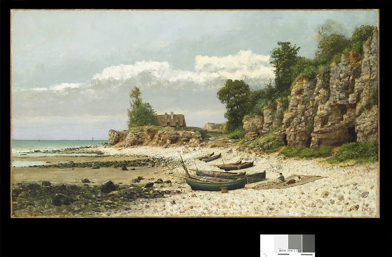 Paysage de bord de mer ou Les Falaises d’Etretat_0