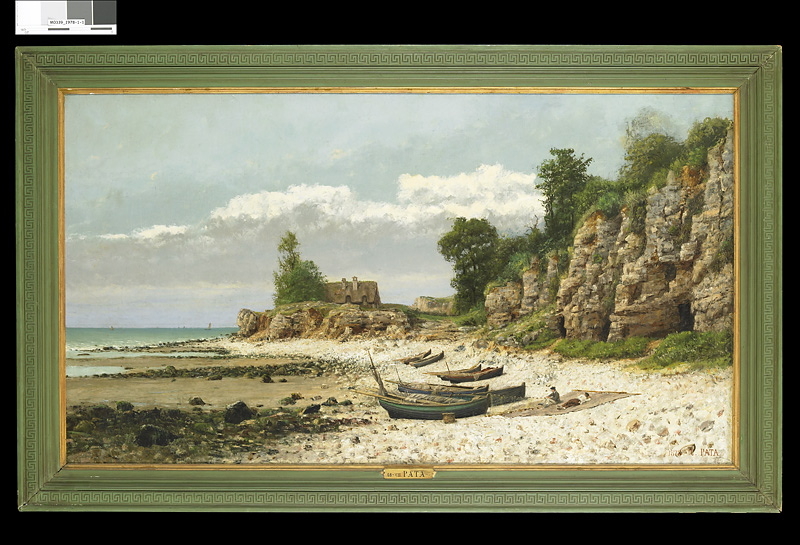 Paysage de bord de mer ou Les Falaises d’Etretat_1