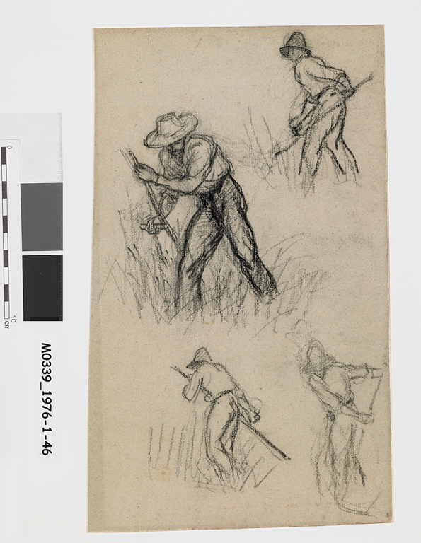 Etude de faucheurs, Louis Français, 1850 vers