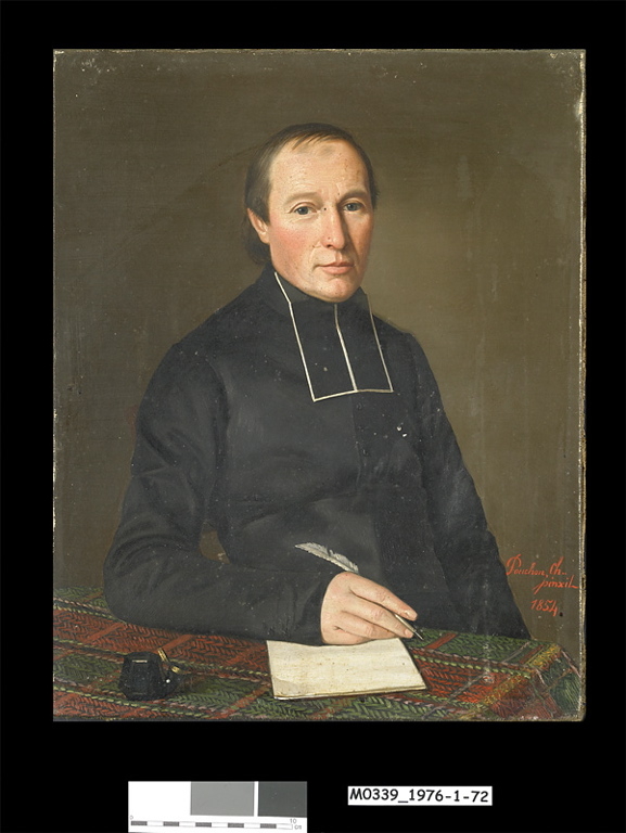 Portrait d’un abbé, Charles Pouchon, 1854