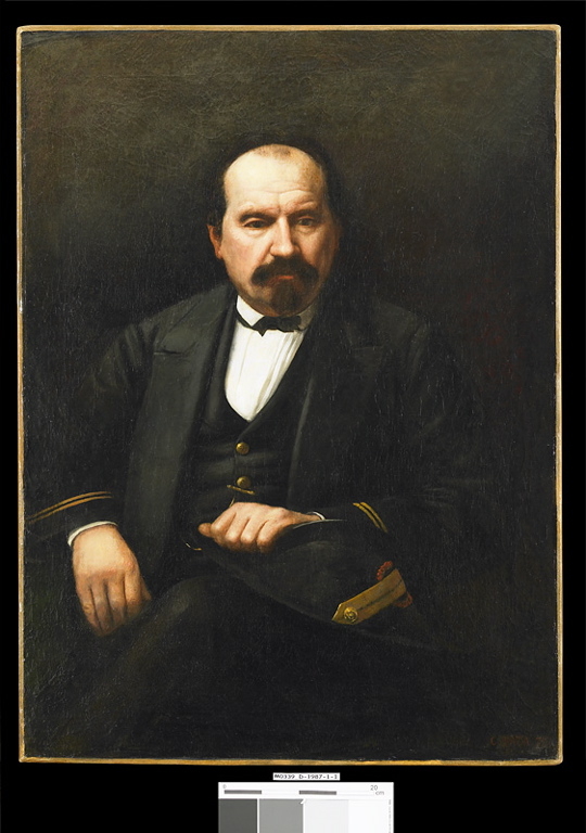 Portrait de Félix Courbet, Cherubino Patà, 1874