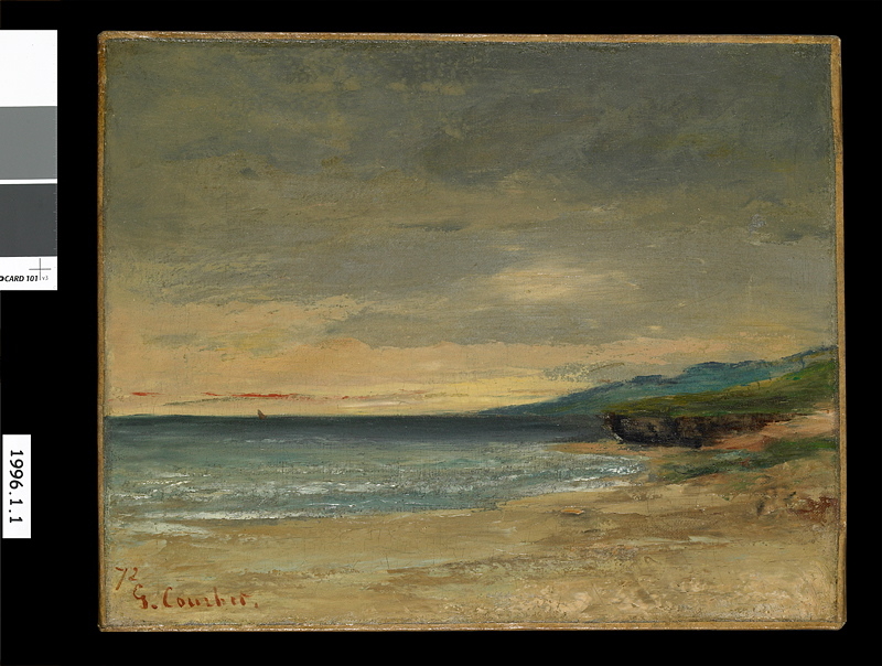 La plage de Saint-Aubin, Gustave Courbet, 1872